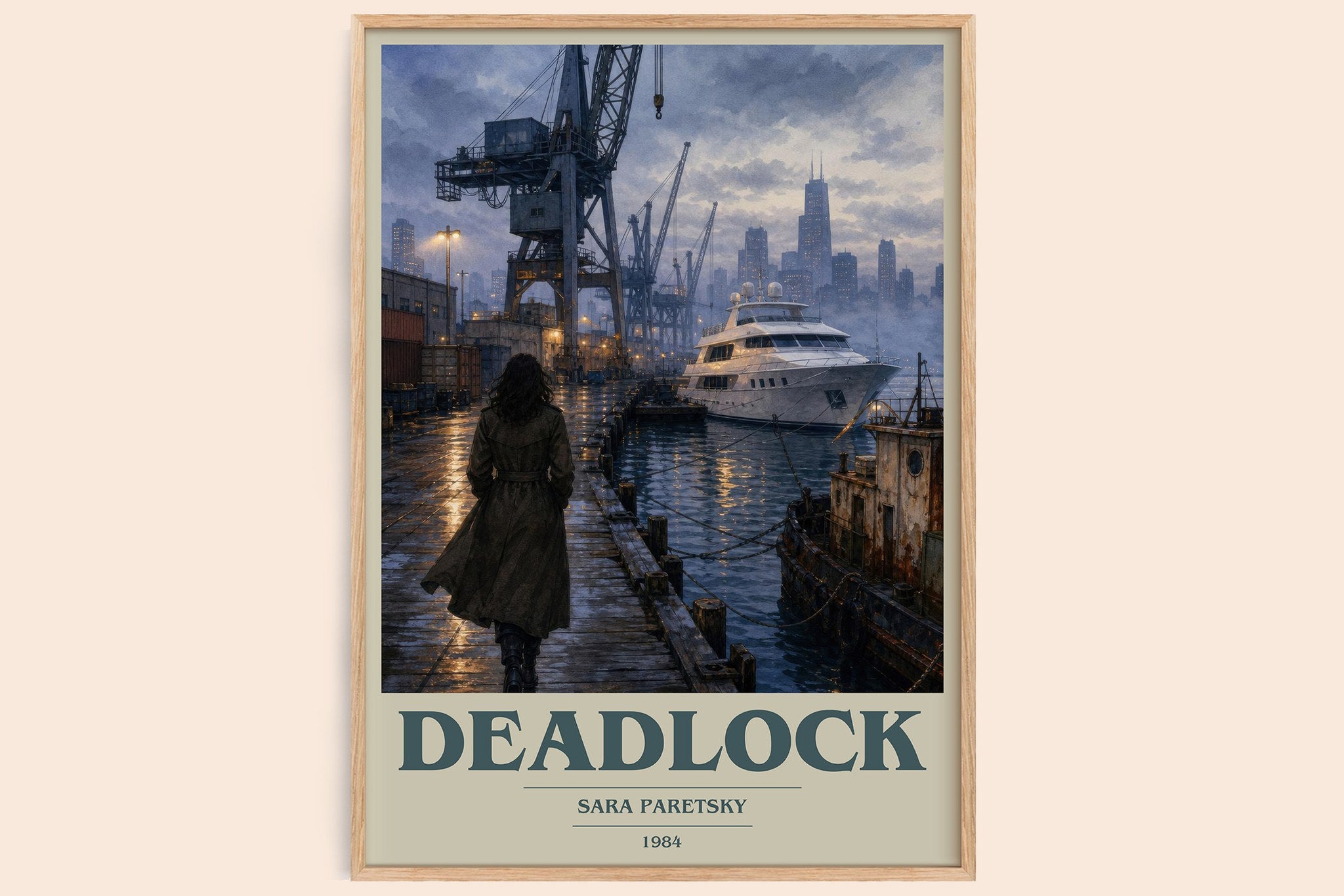 Deadlock Book Cover Poster by Sara Paretsky