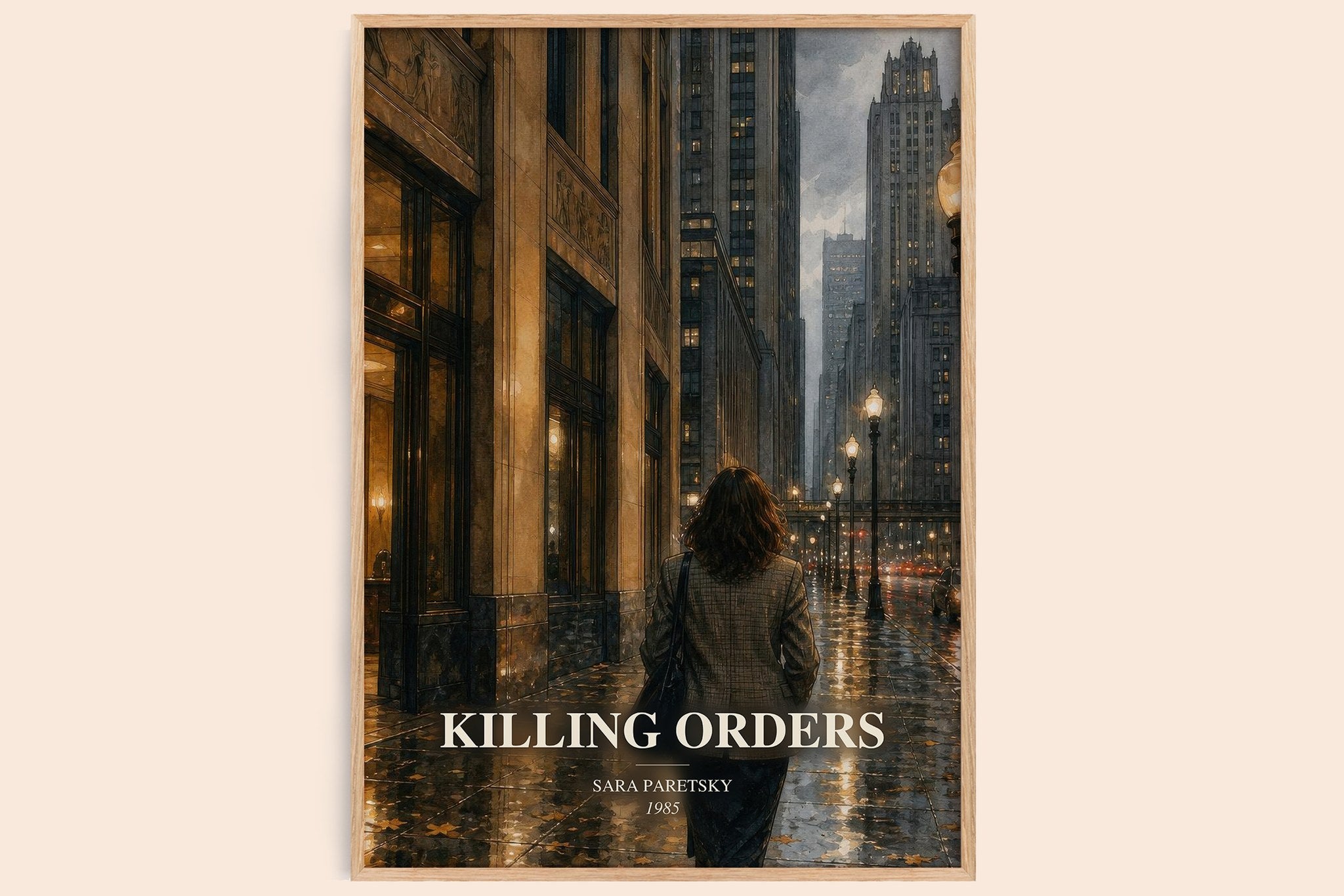 Killing Orders Book Watercolour Illustration by Sara Paretsky