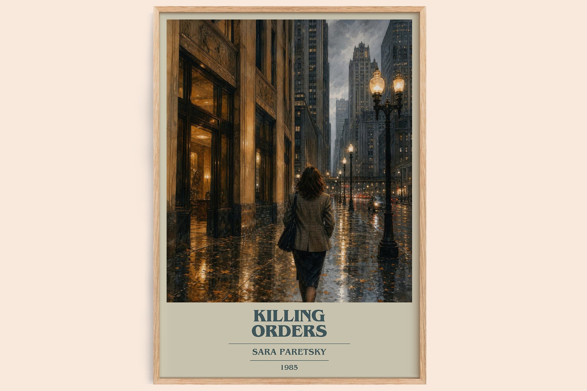 Killing Orders Book Cover Poster by Sara Paretsky
