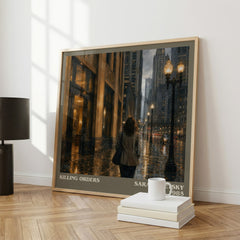 Killing Orders literary print framed by window – literary home decor