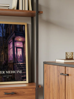 Bitter Medicine book watercolour illustration paper finish options – matte satin gloss
