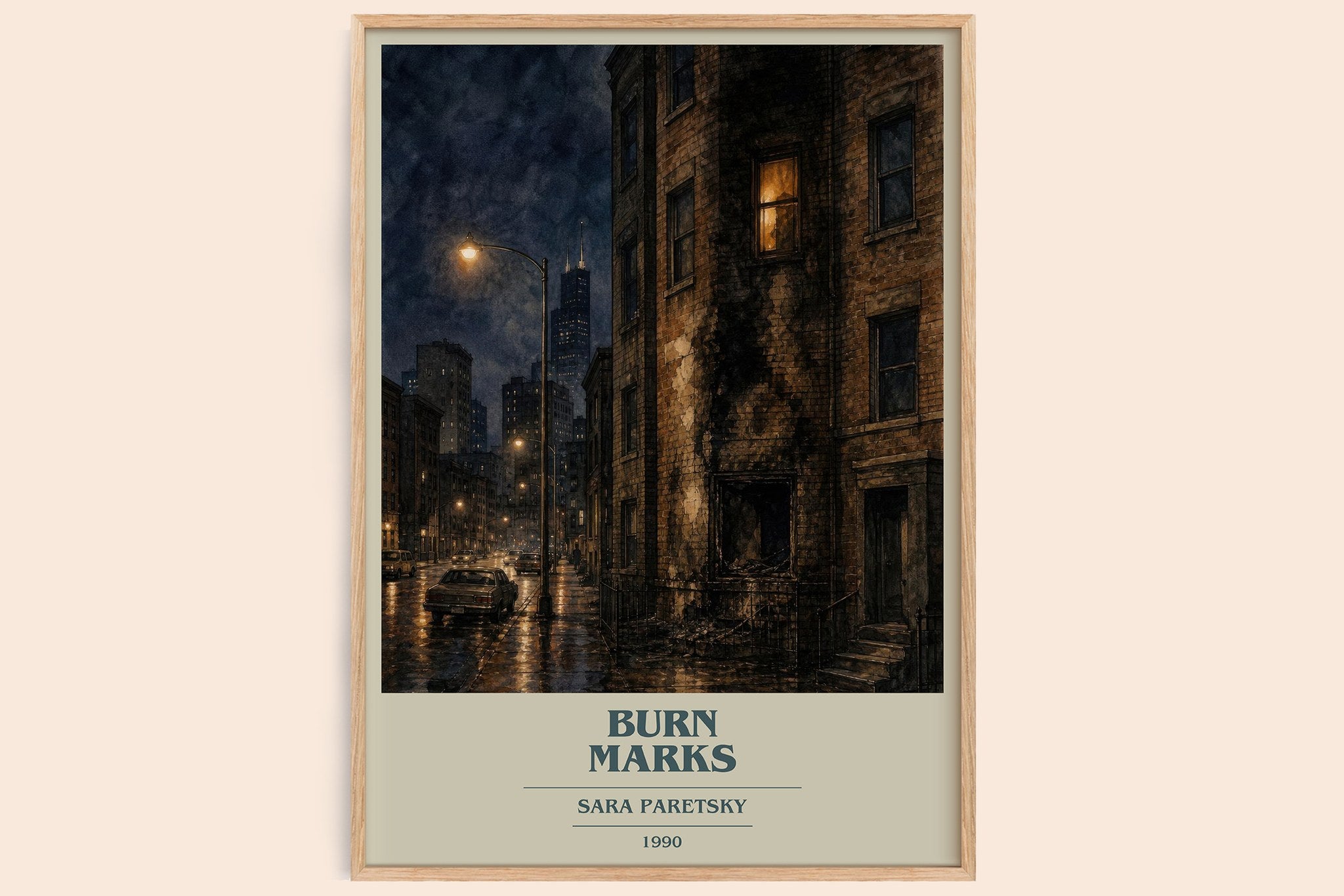 Burn Marks Book Cover Poster by Sara Paretsky