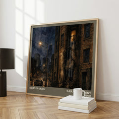 Burn Marks literary print framed by window – literary home decor