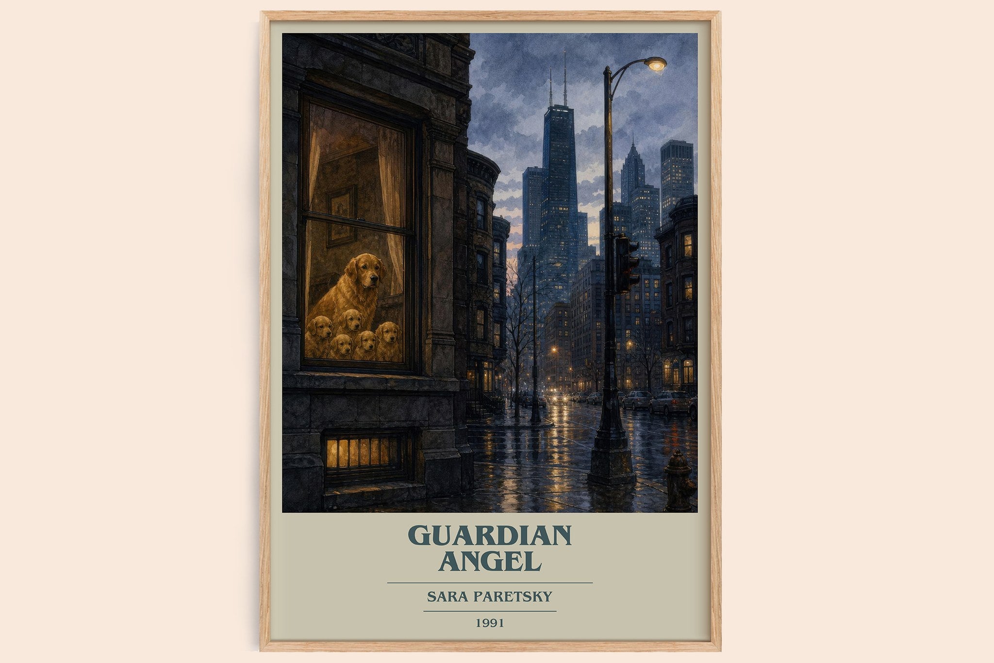 Guardian Angel Book Cover Poster by Sara Paretsky