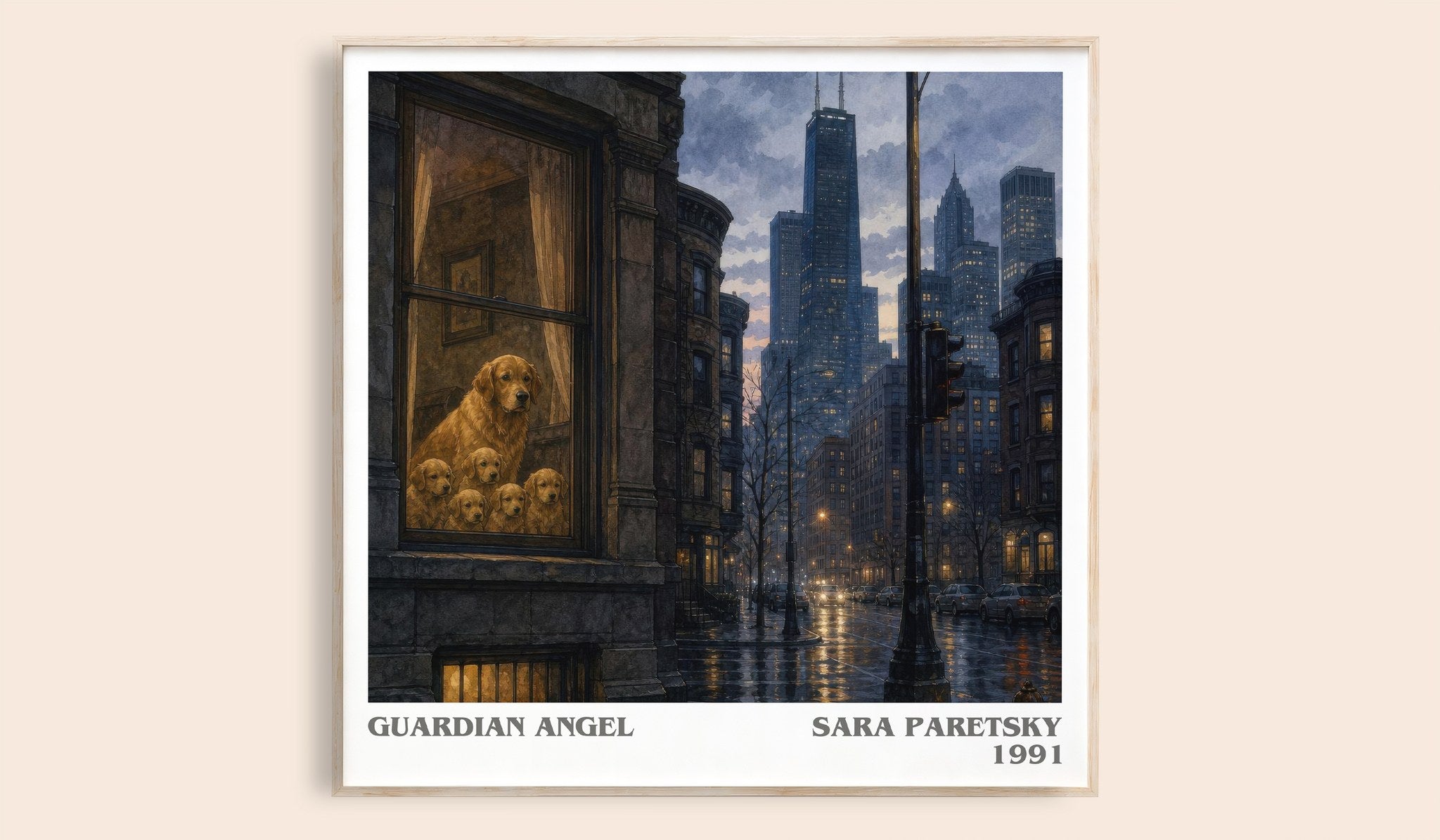Guardian Angel Literary Art Print by Sara Paretsky