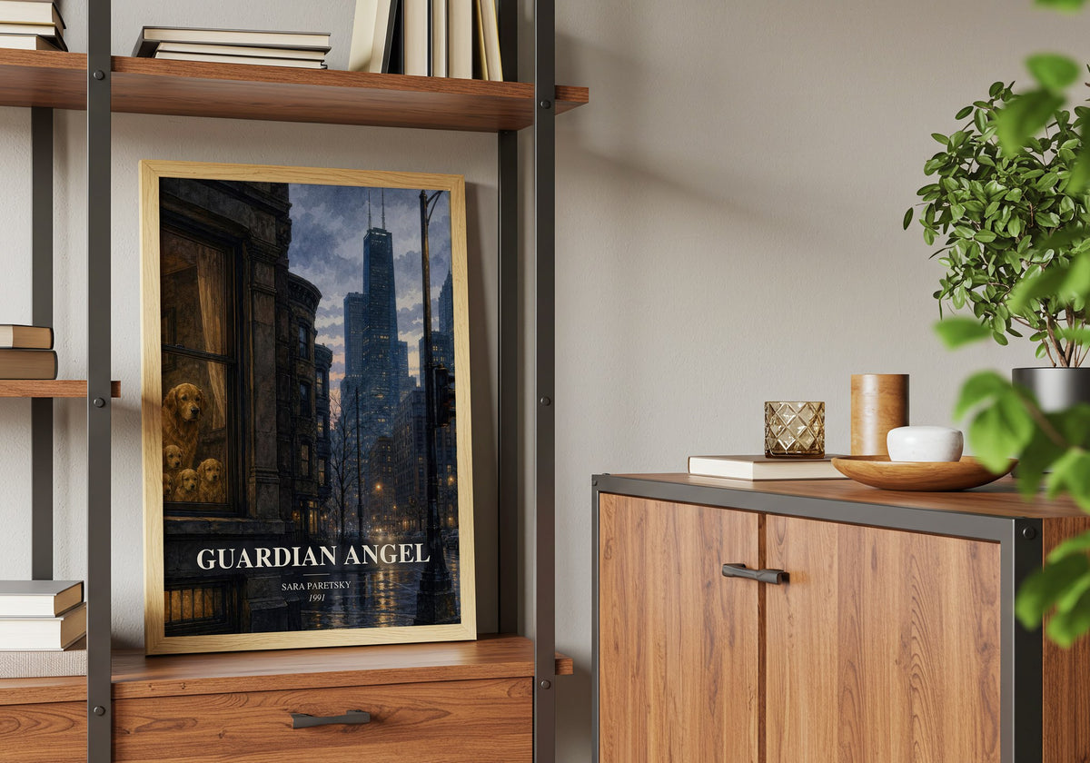 Guardian Angel book watercolour illustration paper finish options – matte satin gloss