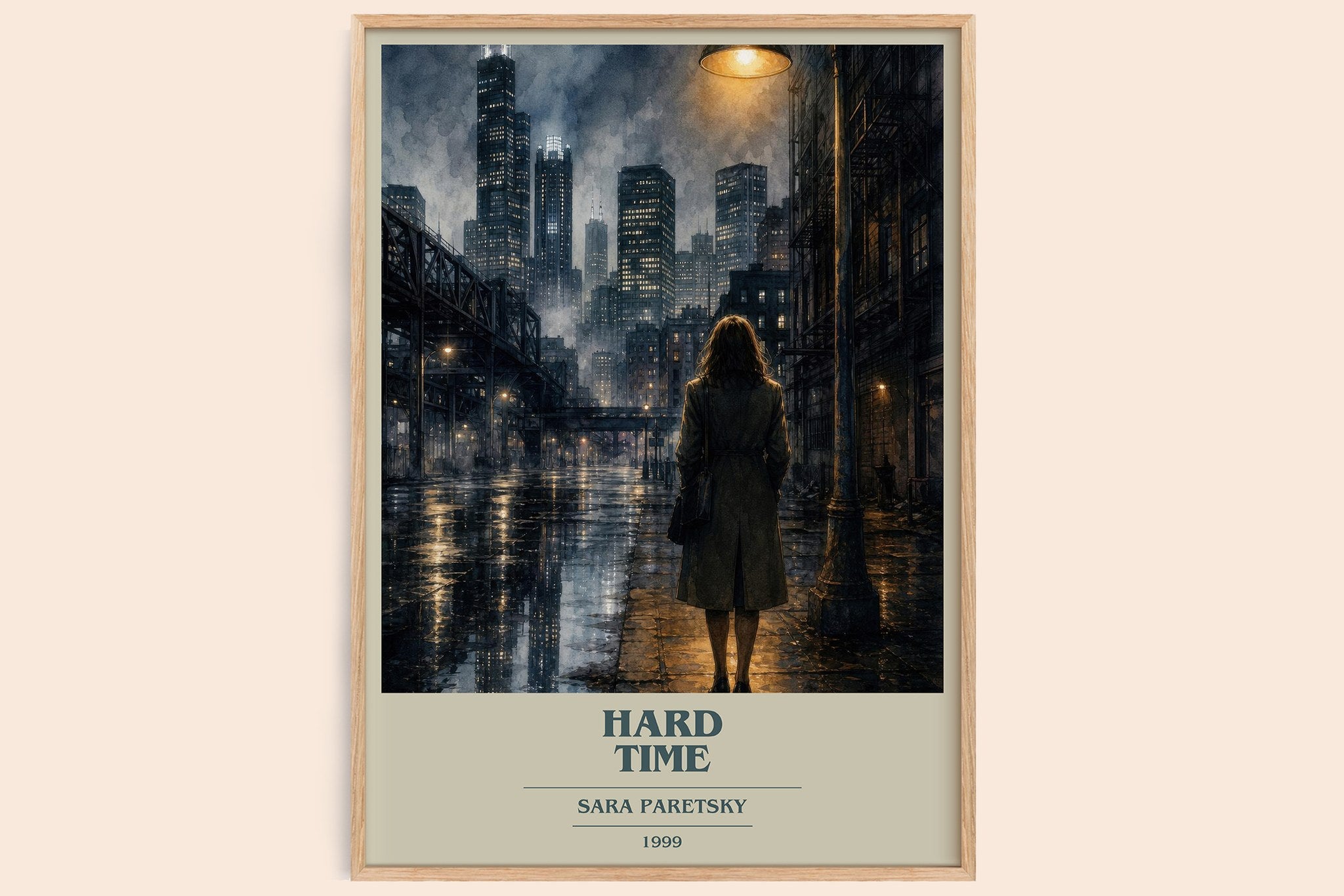 Hard Time Book Cover Poster by Sara Paretsky