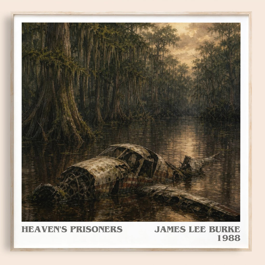 Heaven's Prisoners literary book poster by James Lee Burke – framed literary art print