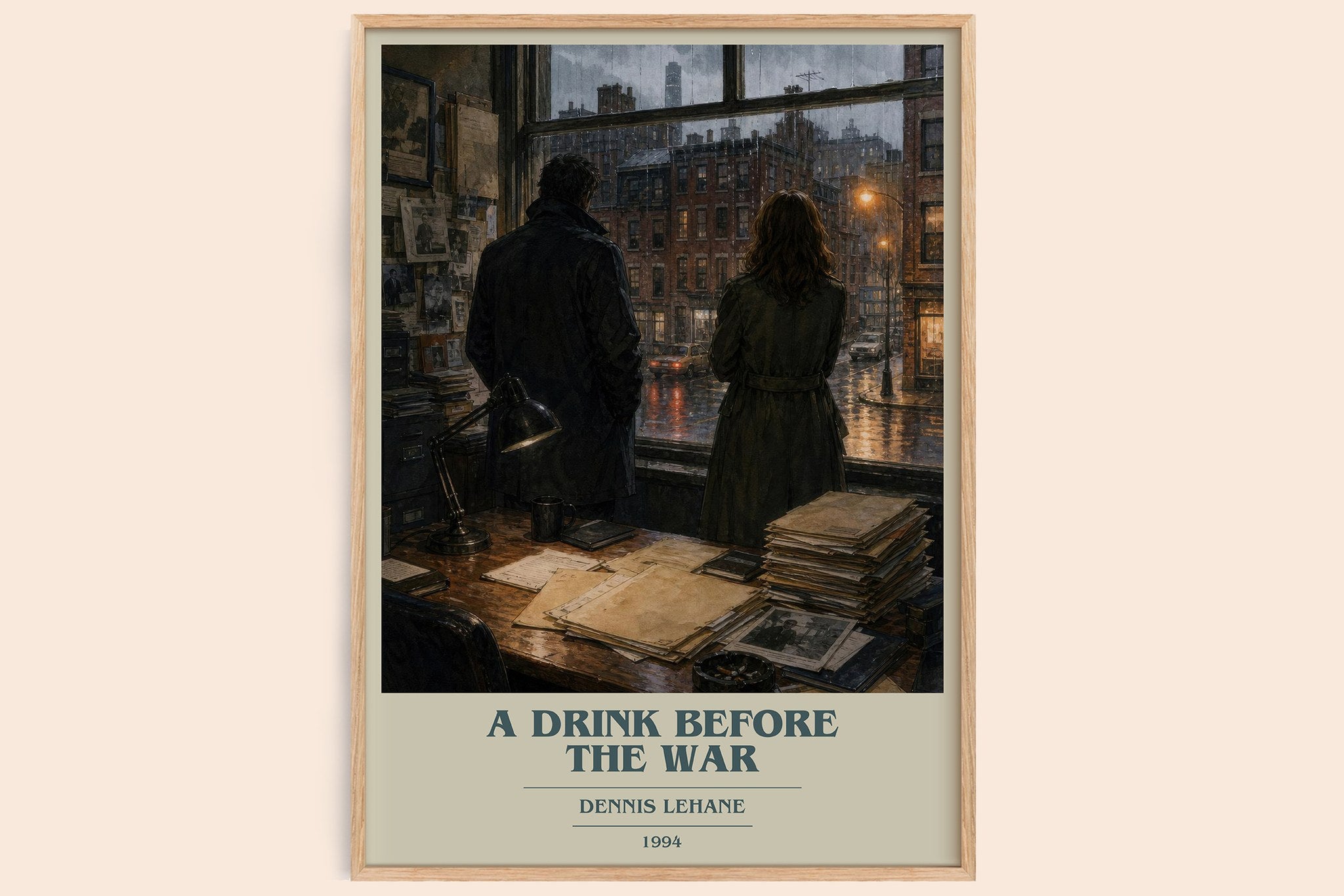 A Drink Before the War Book Cover Poster by Dennis Lehane