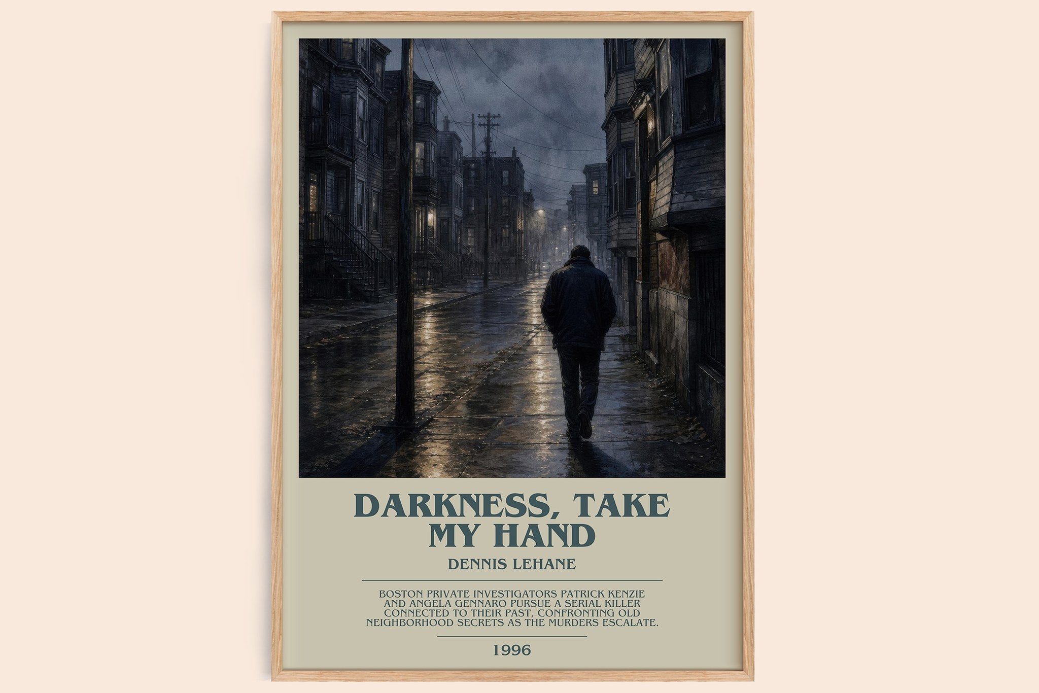 Darkness, Take My Hand Bookish Wall Art by Dennis Lehane