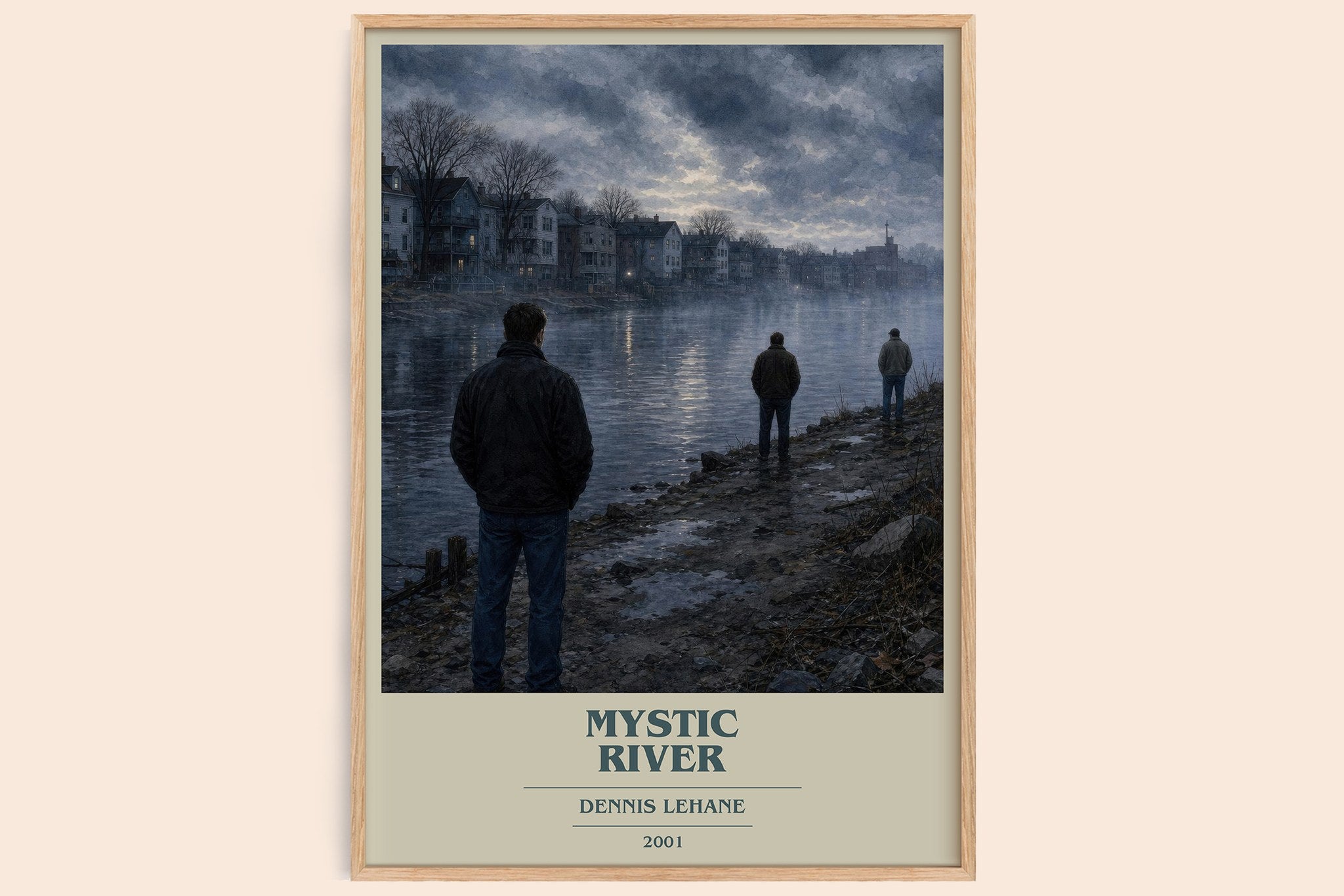 Mystic River Book Cover Poster by Dennis Lehane