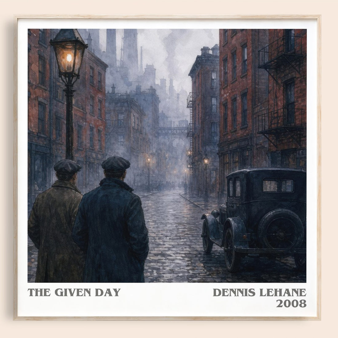 The Given Day literary book poster by Dennis Lehane – framed literary art print