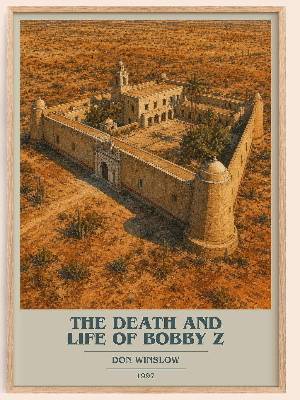 The Death and Life of Bobby Z book cover book poster by Don Winslow – framed literary art print