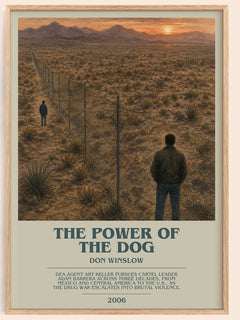 The Power of the Dog bookish book poster by Don Winslow – framed literary art print