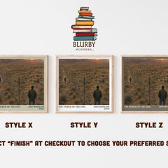 The Power of the Dog literary print in frame leaning in hallway – crime wall art