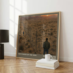 The Power of the Dog literary print framed by window – literary home decor