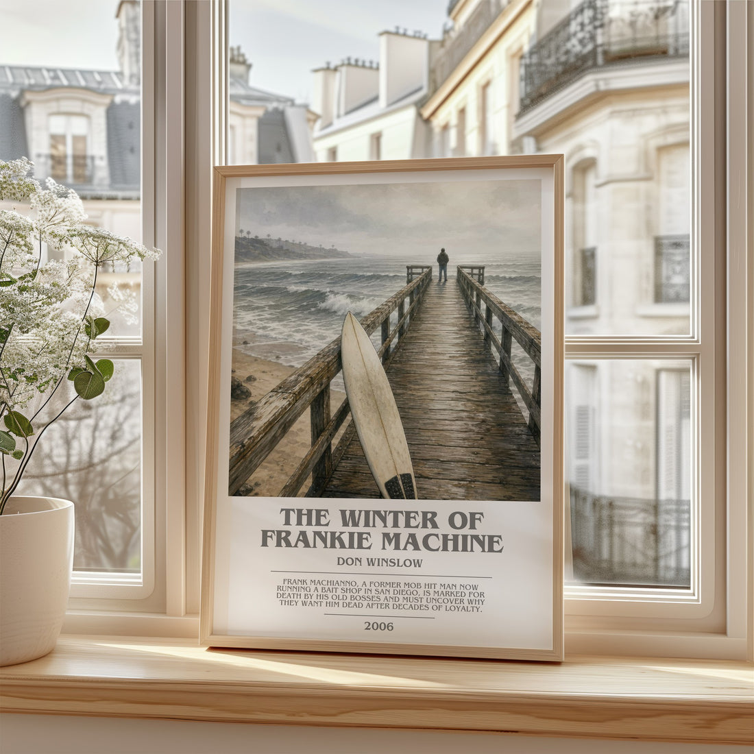 The Winter of Frankie Machine bookish poster colour and style options – Don Winslow book art