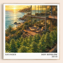 Savages literary book poster by Don Winslow – framed literary art print