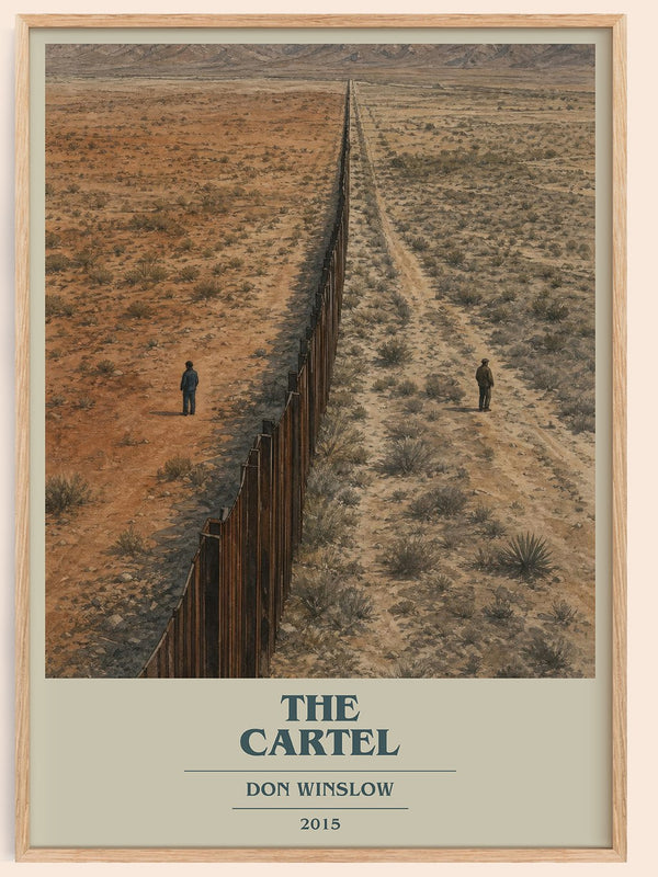 The Cartel book cover book poster by Don Winslow – framed literary art print
