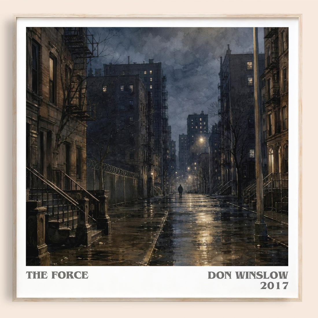 The Force literary book poster by Don Winslow – framed literary art print