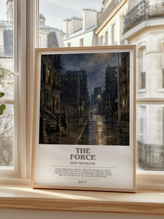 The Force Bookish Wall Art by Don Winslow – framed print by a bright window