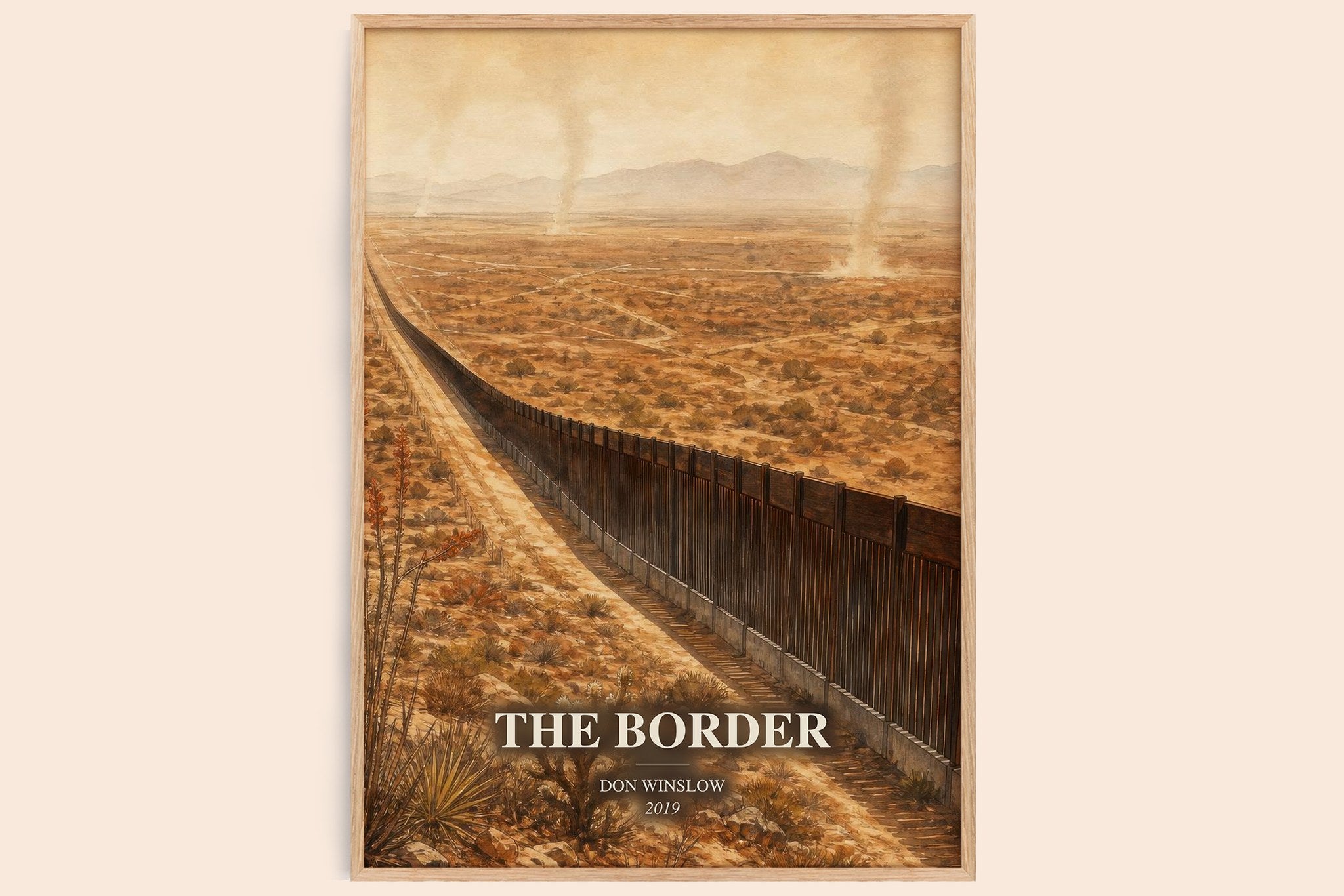 The Border Book Watercolour Illustration by Don Winslow