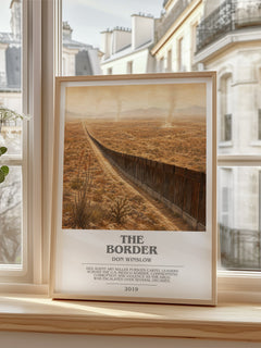 The Border bookish poster colour and style options – Don Winslow book art