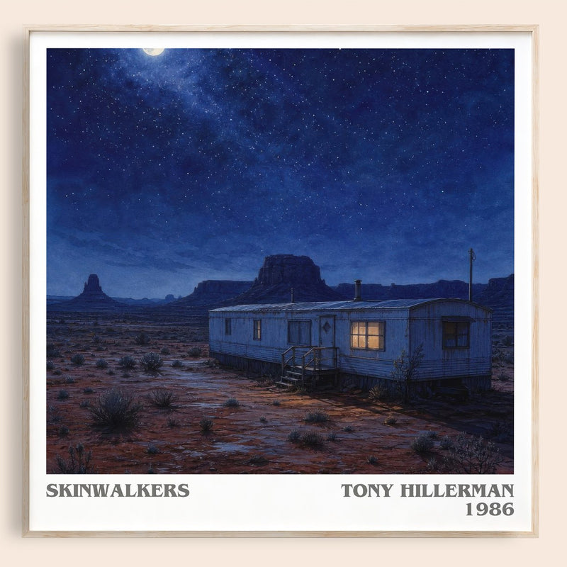 Skinwalkers literary book poster by Tony Hillerman – framed literary art print