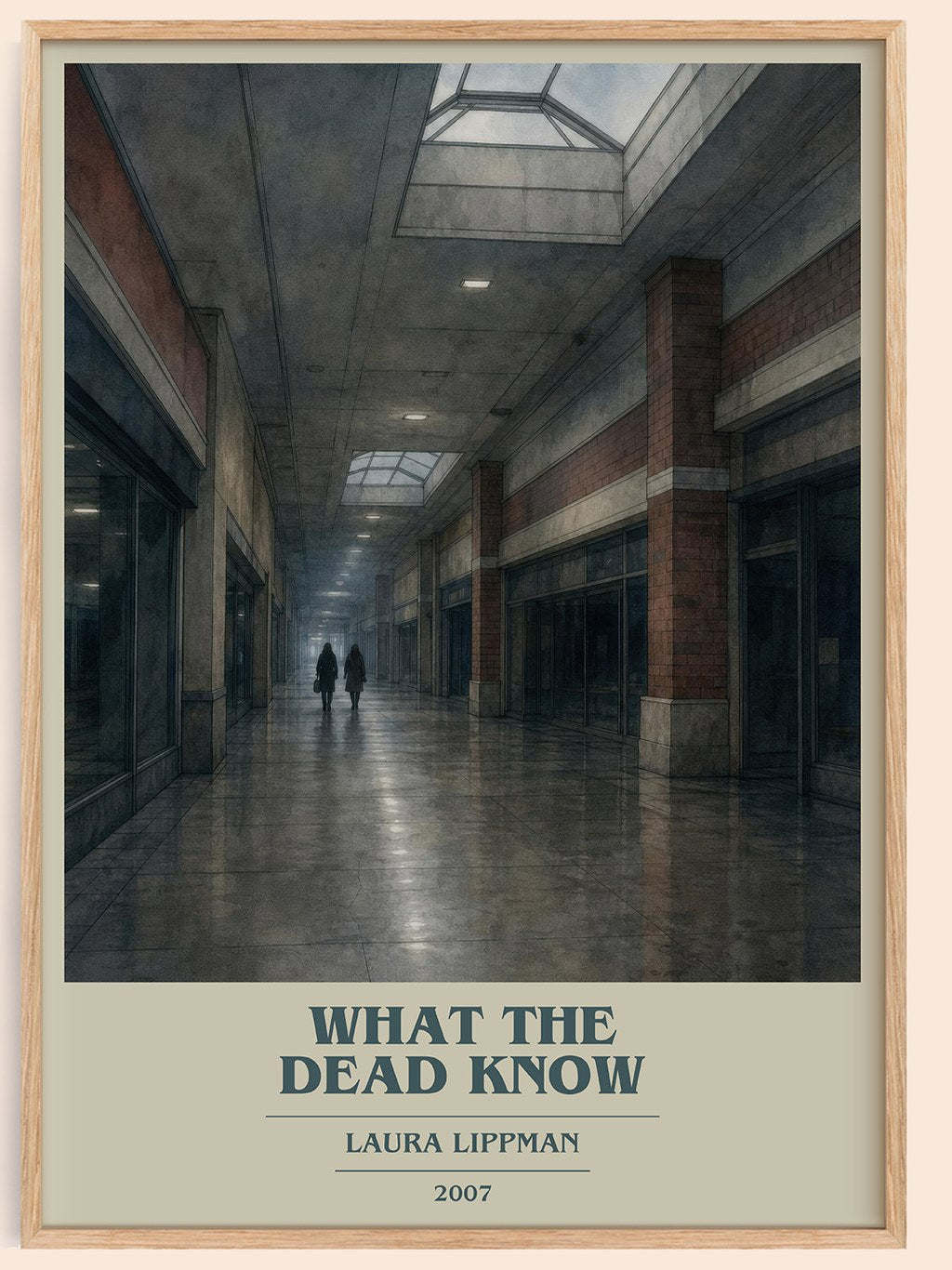 What the Dead Know book cover book poster by Laura Lippman – framed literary art print