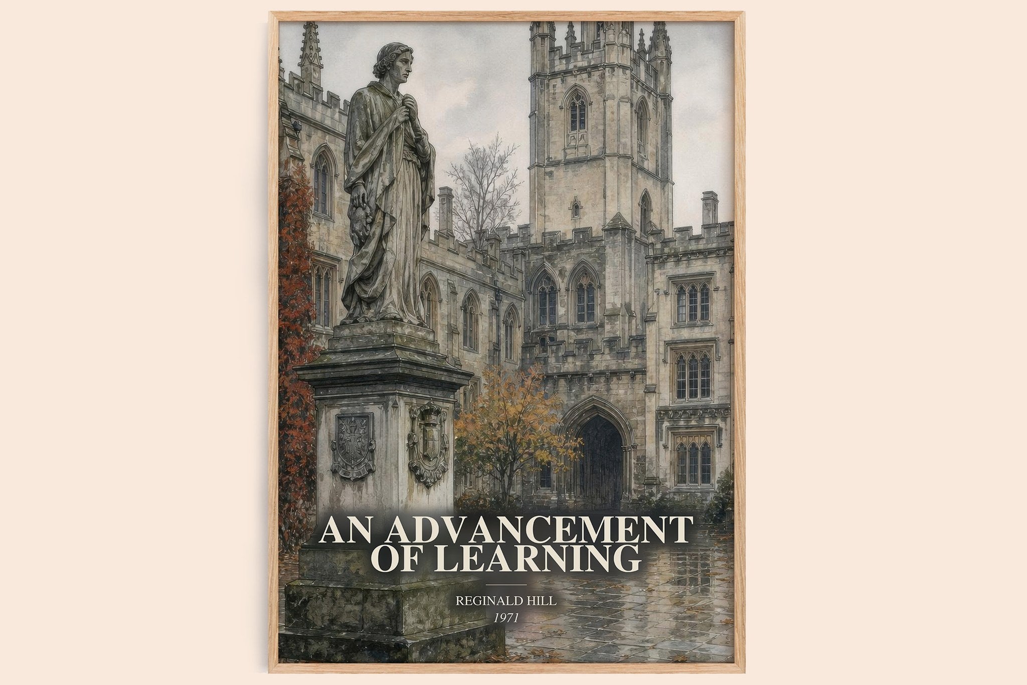 Advancement of Learning Book Watercolour Illustration by Reginald Hill