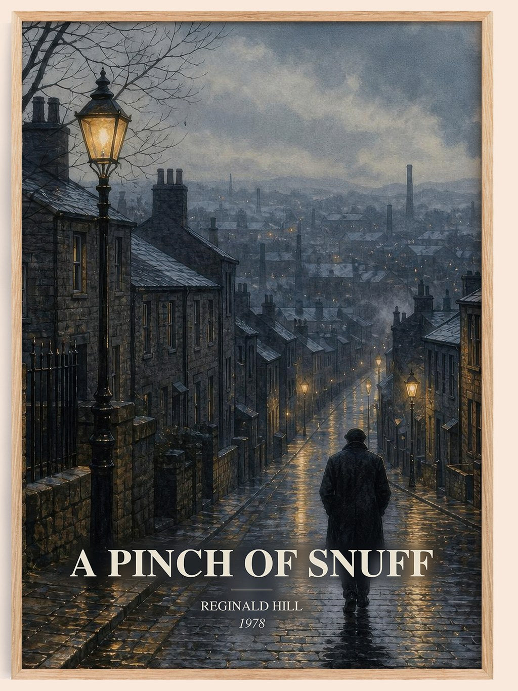 A Pinch of Snuff watercolour book poster by Reginald Hill – framed literary art print
