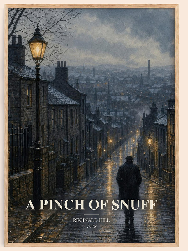 A Pinch of Snuff watercolour book poster by Reginald Hill – framed literary art print