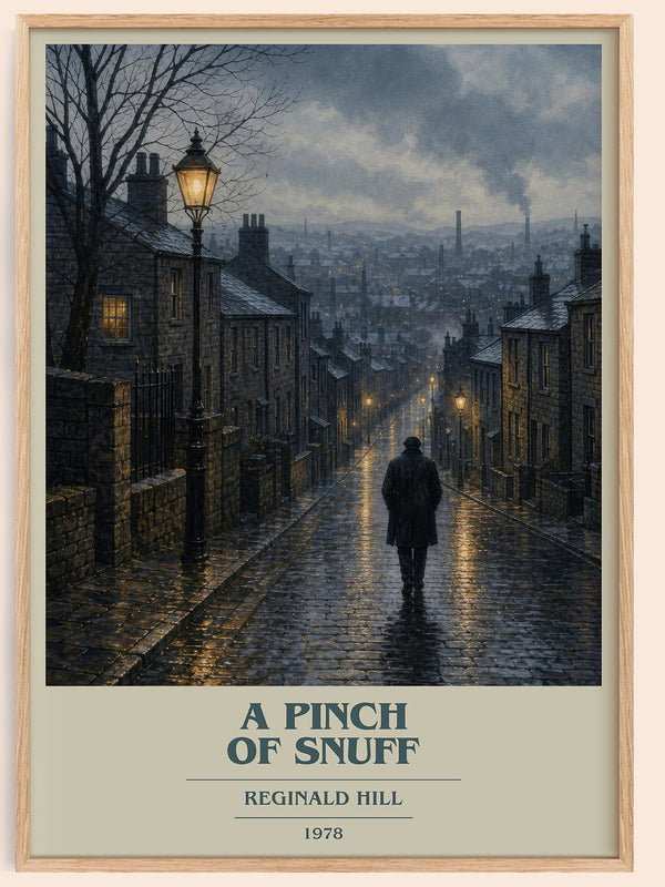 A Pinch of Snuff book cover book poster by Reginald Hill – framed literary art print