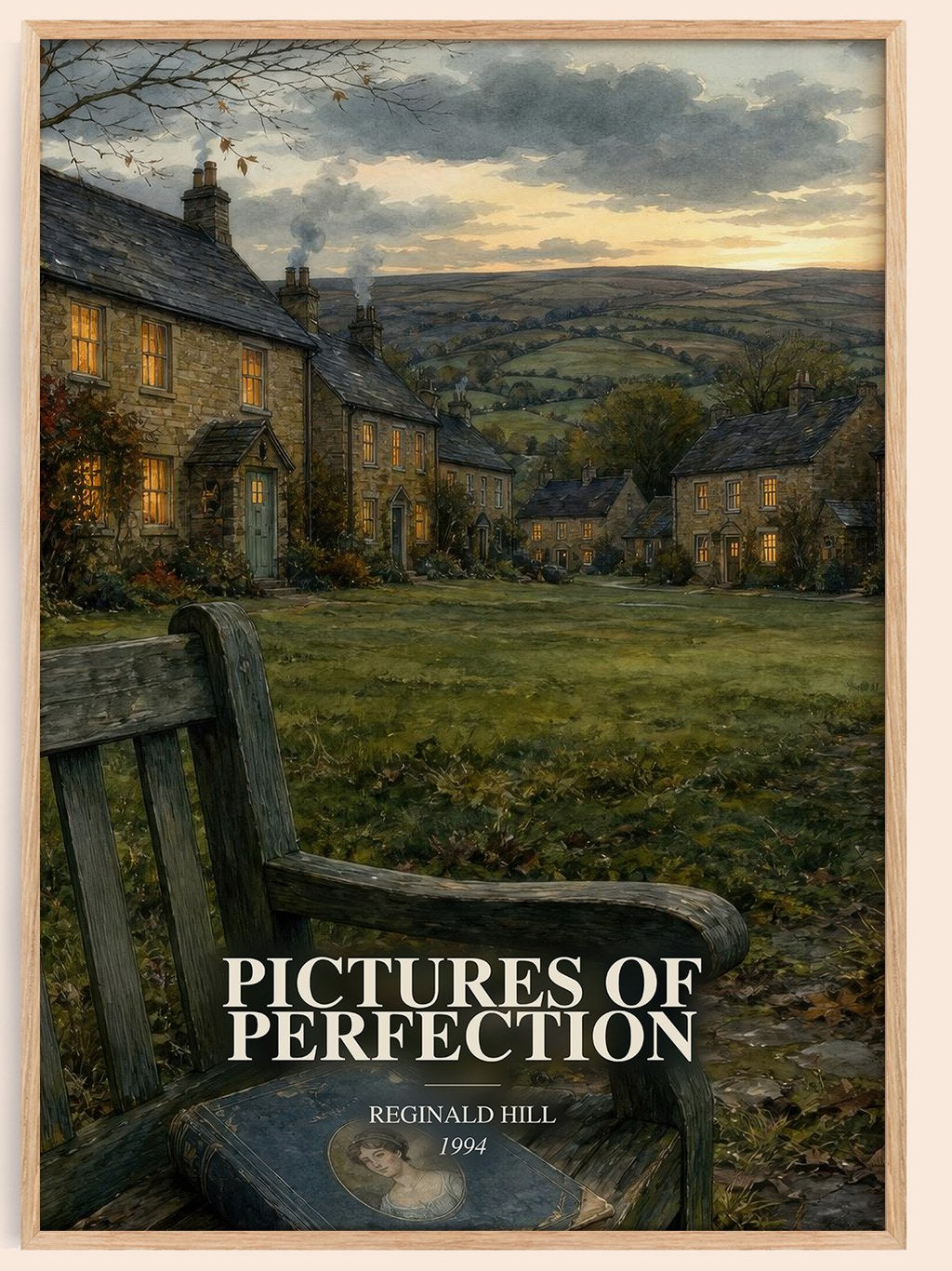 Pictures of Perfection watercolour book poster by Reginald Hill – framed literary art print