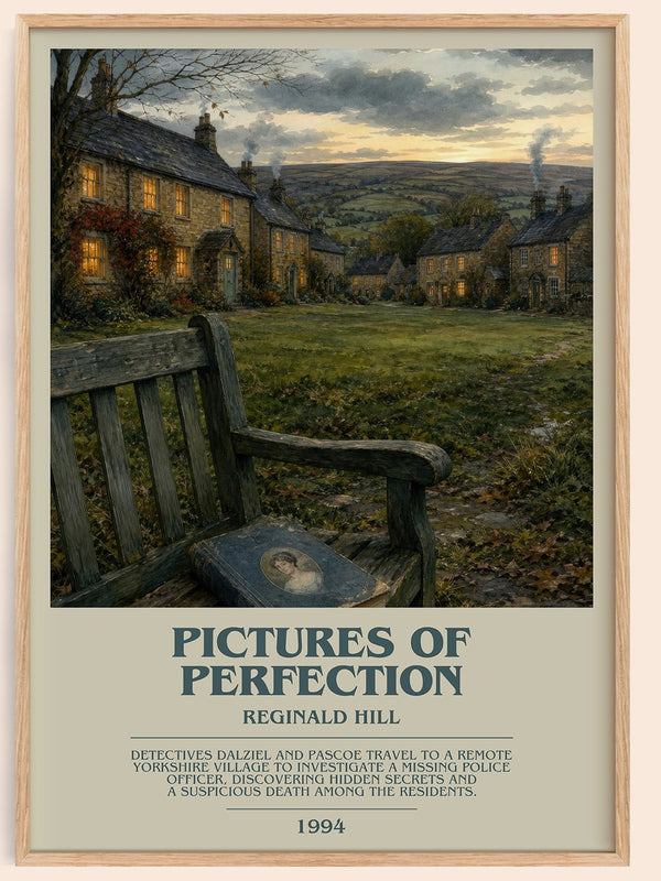 Pictures of Perfection bookish book poster by Reginald Hill – framed literary art print