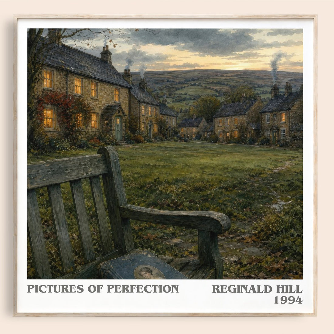 Pictures of Perfection literary book poster by Reginald Hill – framed literary art print