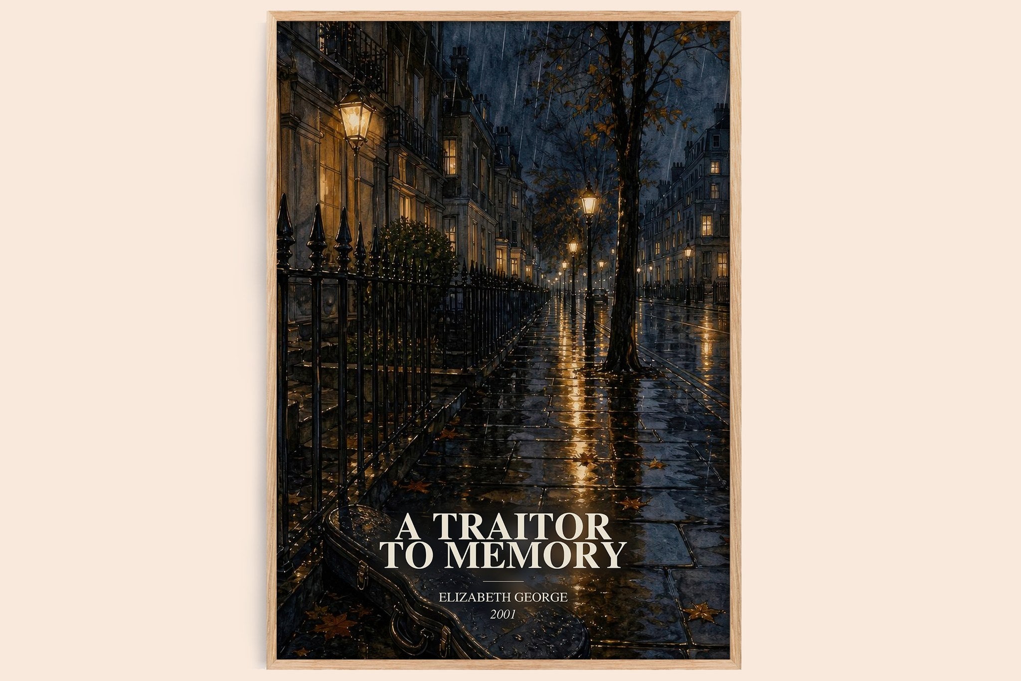 A Traitor to Memory Book Watercolour Illustration by Elizabeth George