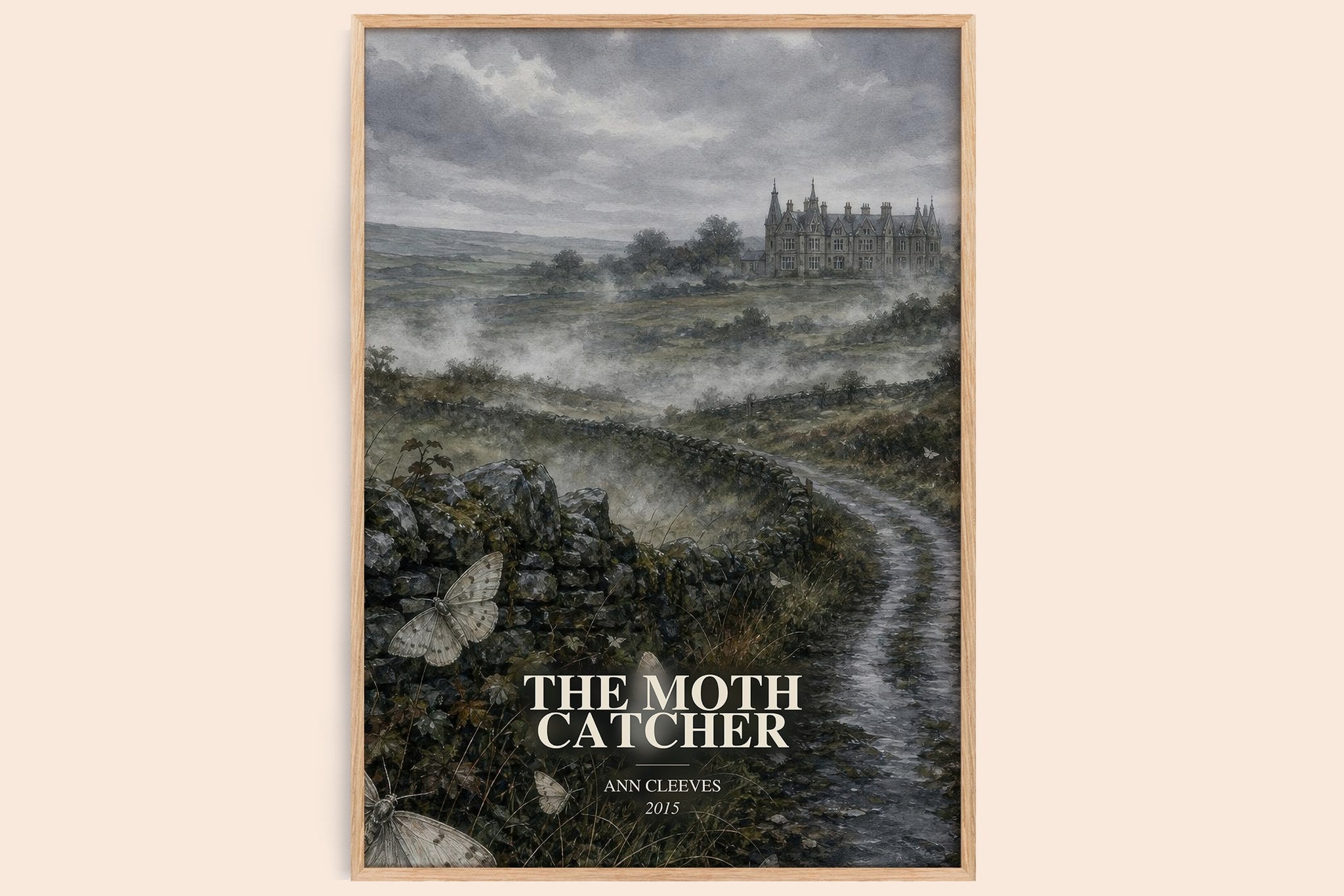 The Moth Catcher Book Watercolour Illustration by Ann Cleeves