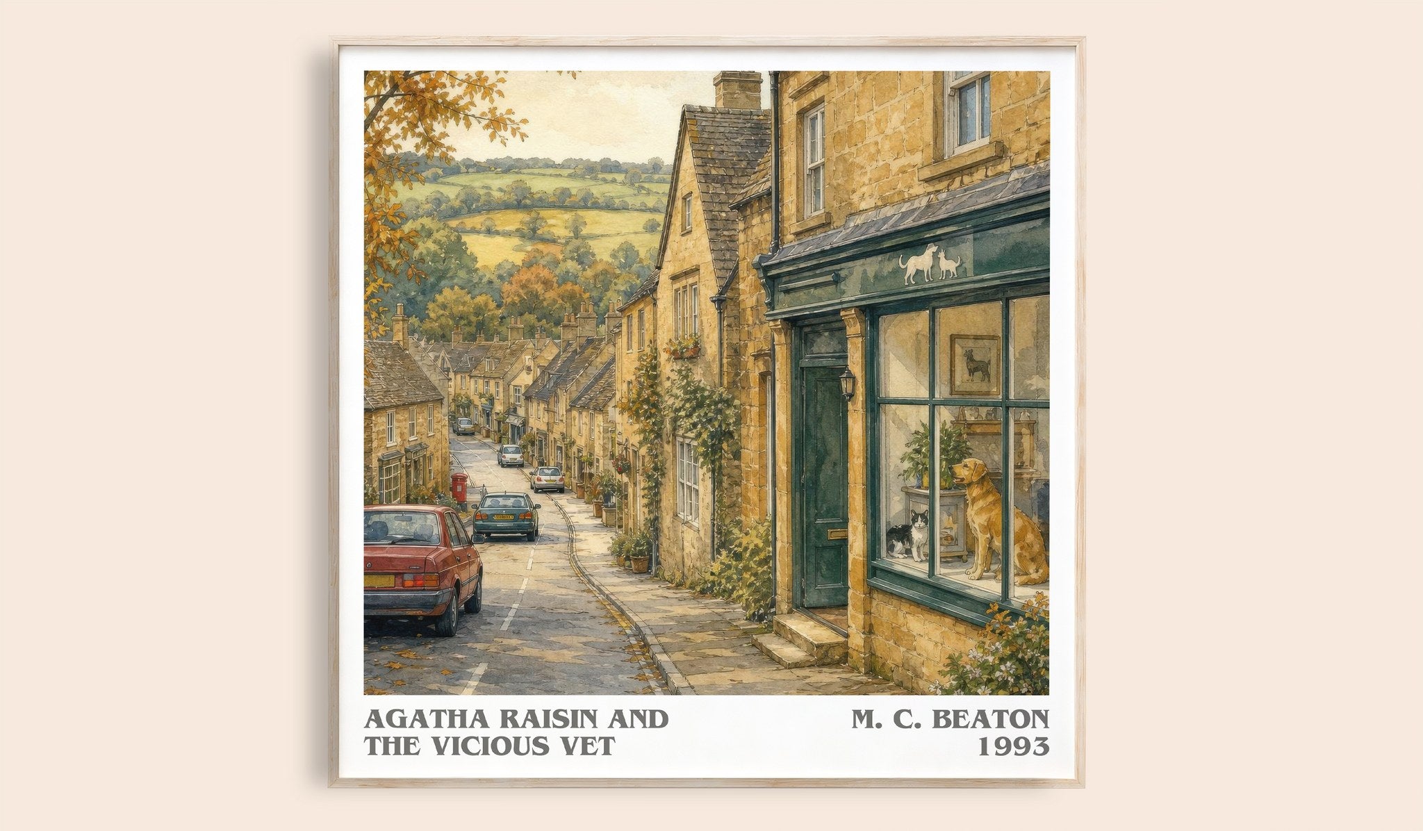 Agatha Raisin and the Vicious Vet Literary Art Print by M. C. Beaton