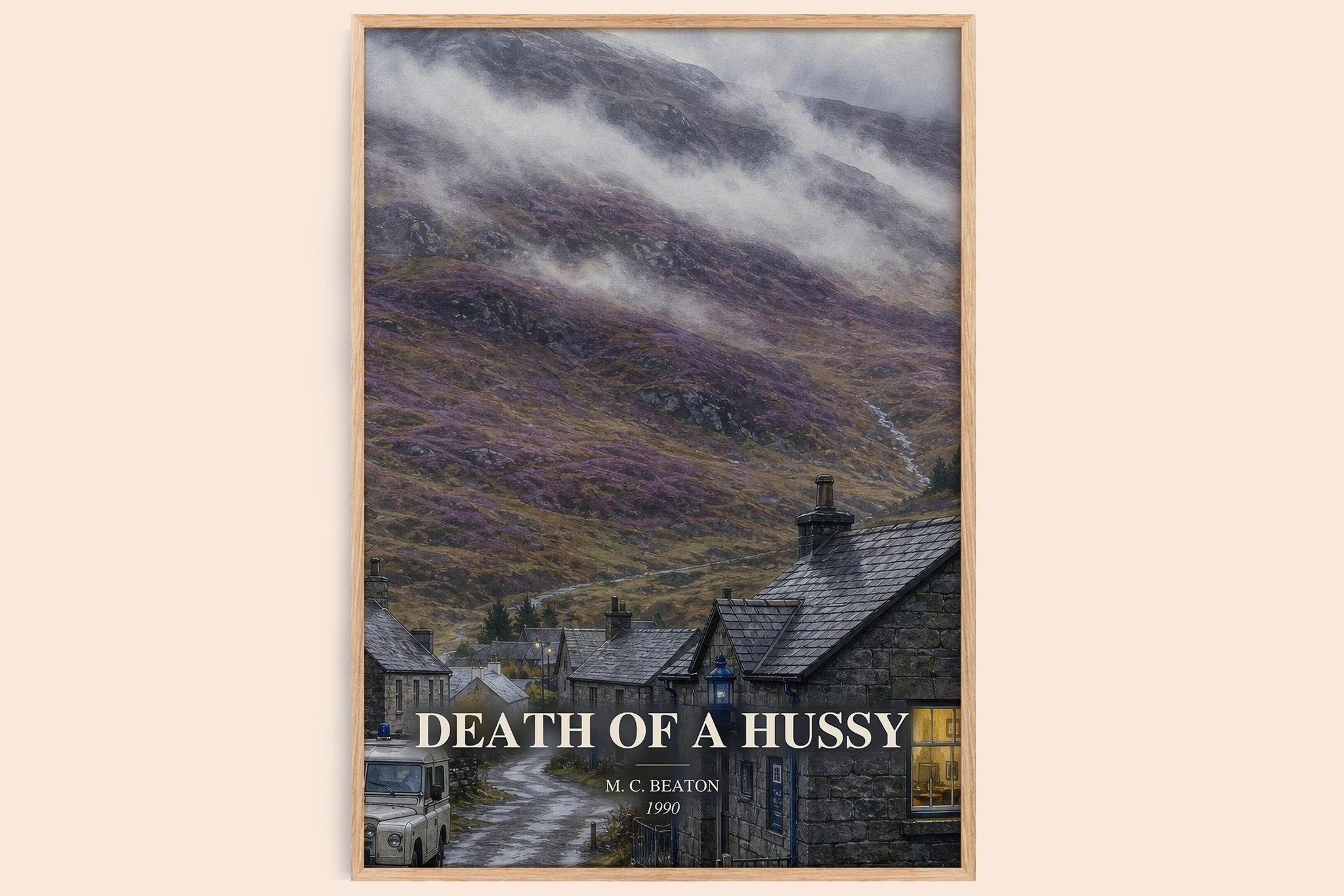 Death of a Hussy Book Watercolour Illustration by M. C. Beaton