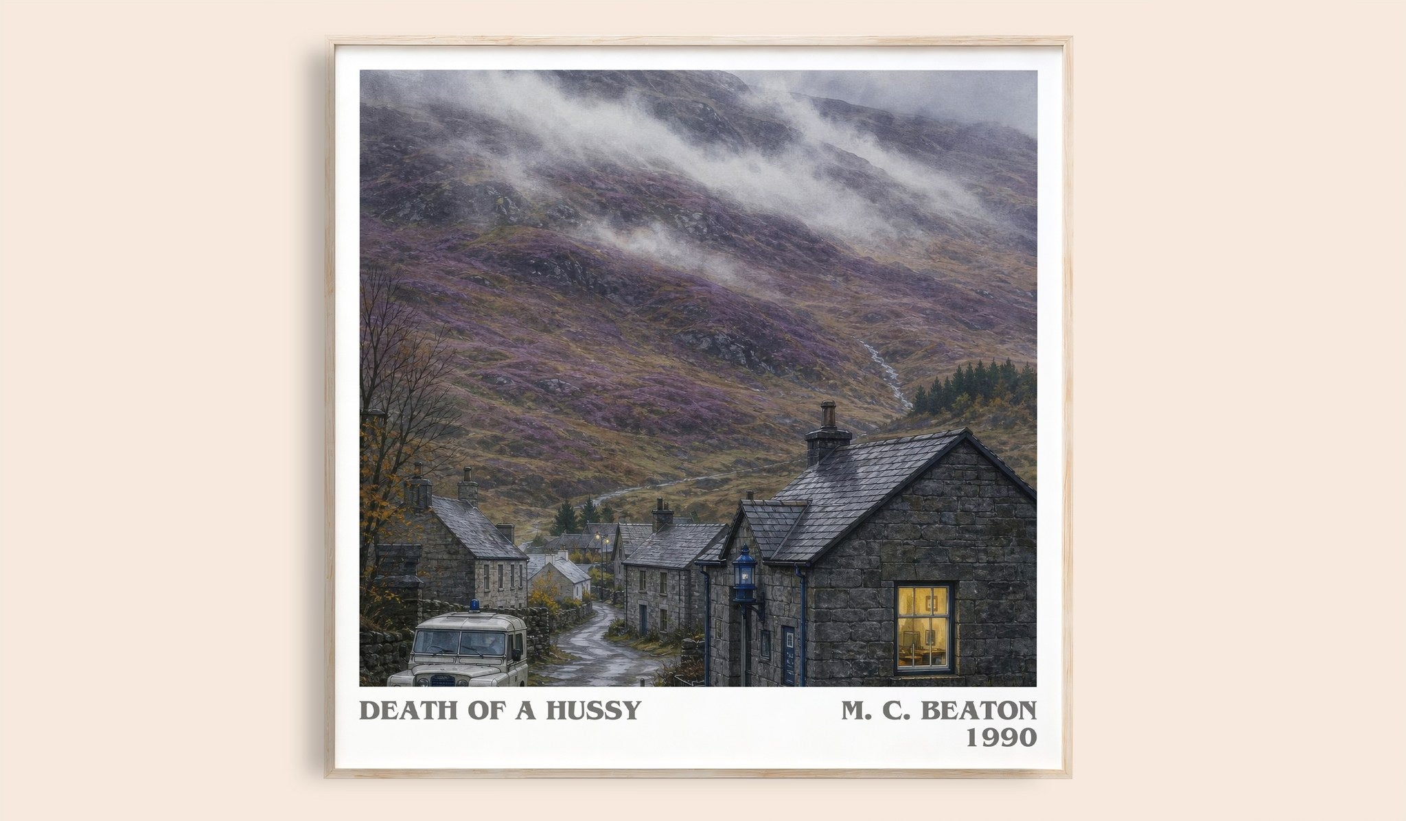 Death of a Hussy Literary Art Print by M. C. Beaton