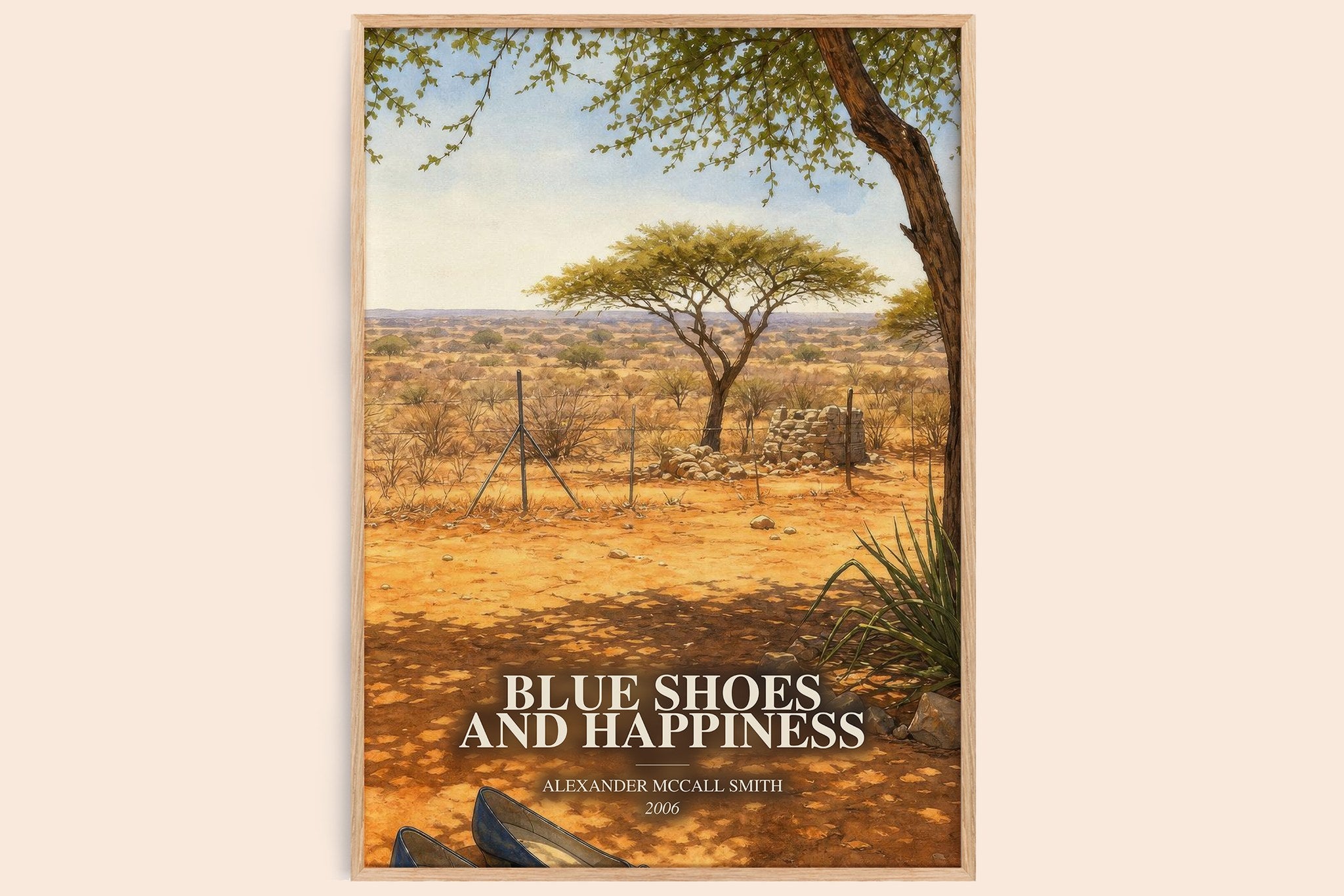 Blue Shoes and Happiness Book Watercolour Illustration by A. Smith