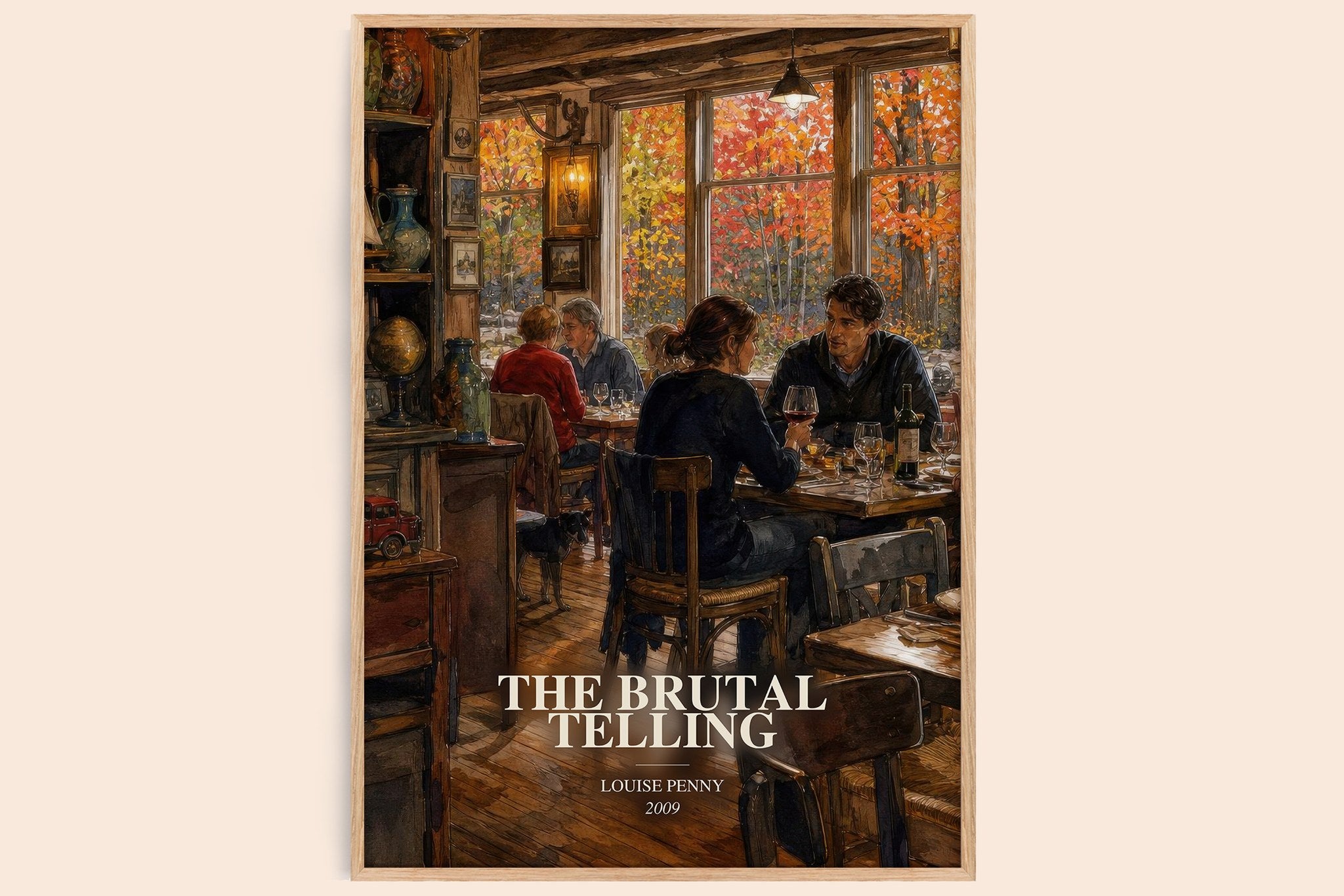 The Brutal Telling Book Watercolour Illustration by Louise Penny