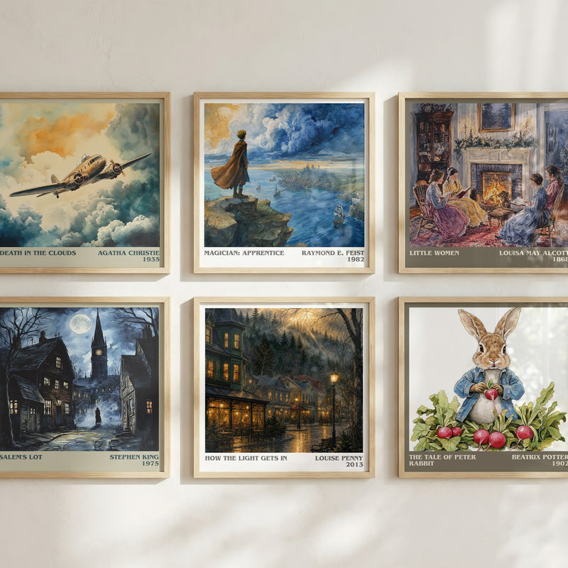 How the Light Gets In literary art print colour and style options – Louise Penny book art