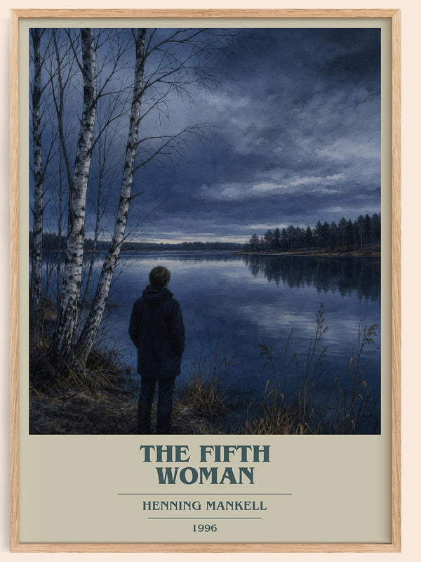 The Fifth Woman book cover book poster by Henning Mankell – framed literary art print
