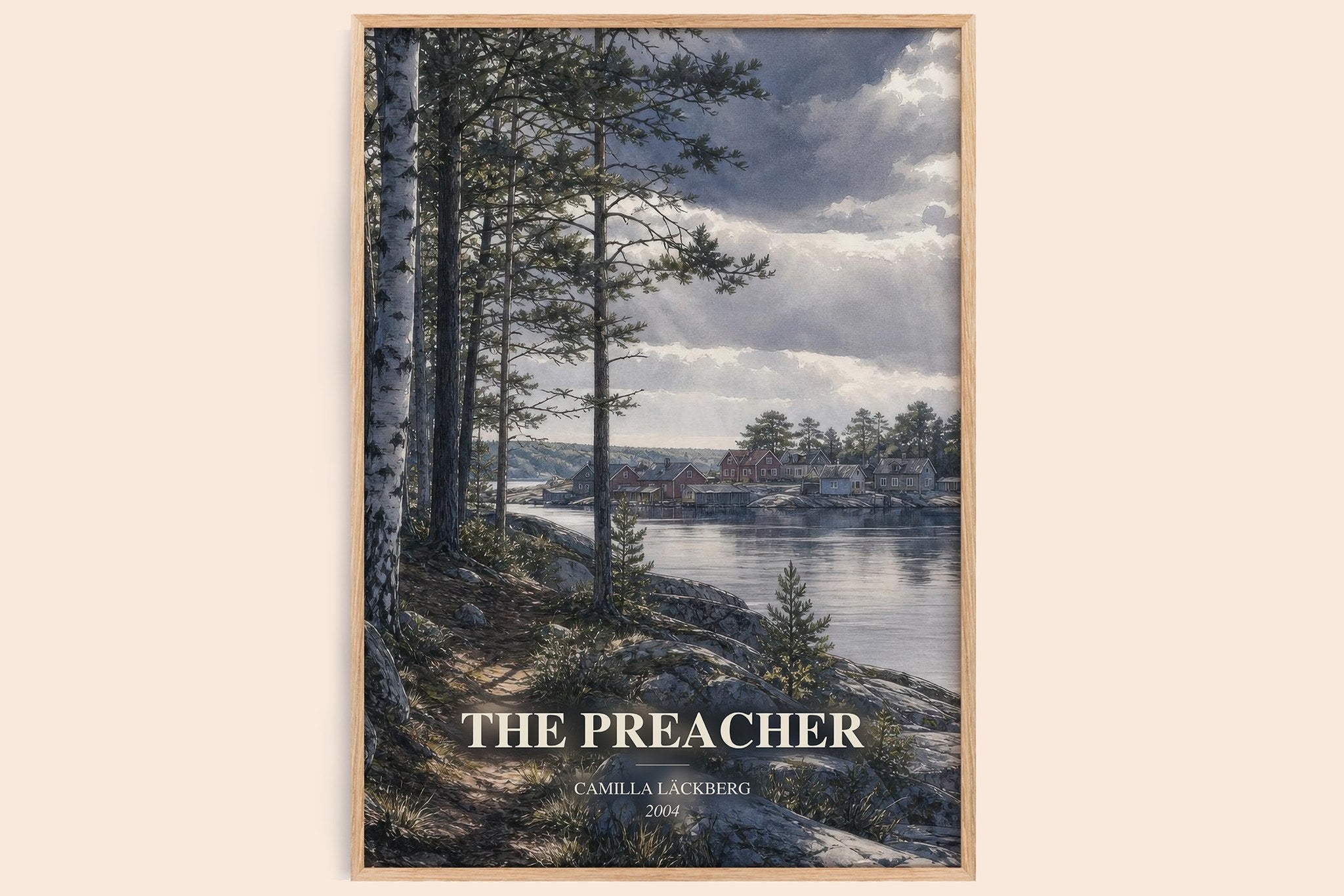 The Preacher Book Watercolour Illustration by Camilla Läckberg