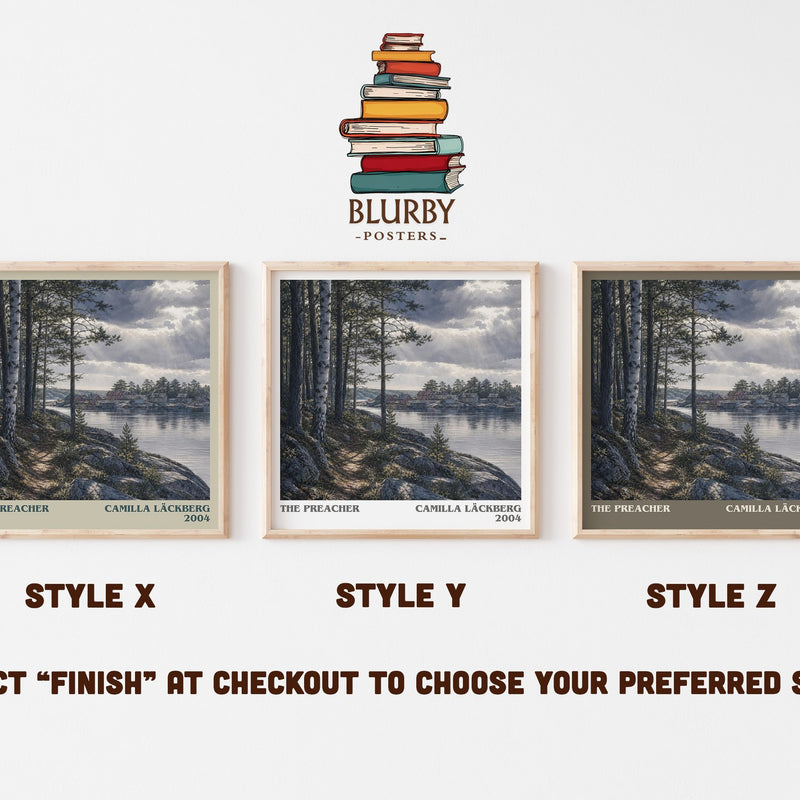 The Preacher literary print in frame leaning in hallway – crime wall art