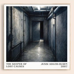 The Keeper of Lost Causes literary book poster by Jussi Adler-Olsen – framed literary art print