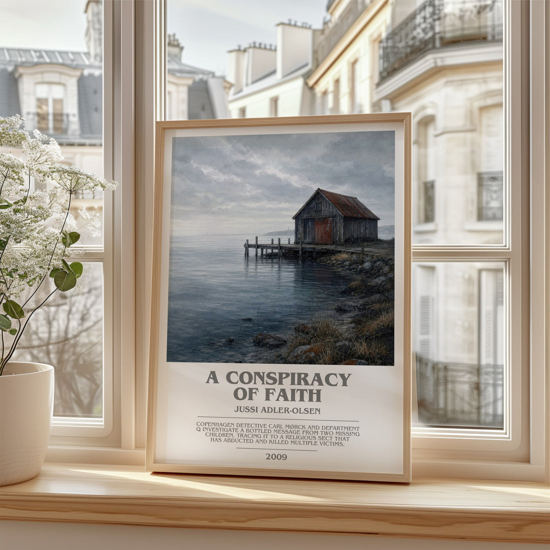 A Conspiracy of Faith bookish poster colour and style options – Jussi Adler-Olsen book art