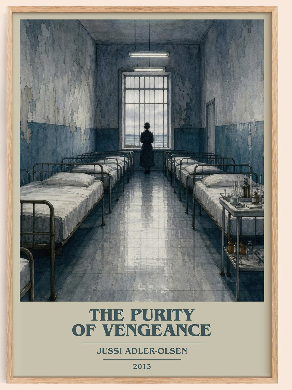 The Purity of Vengeance book cover book poster by Jussi Adler-Olsen – framed literary art print